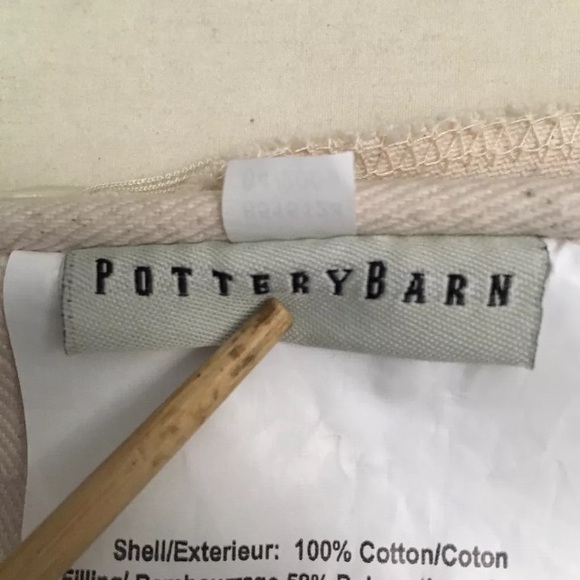 Set Of 2 Pottery Barn Zippered Pillow Covers  20 X 20 100% Cotton - Picture 7 of 15